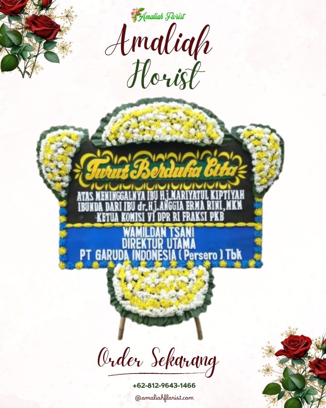 Papan Bunga Duka Pasuruan
